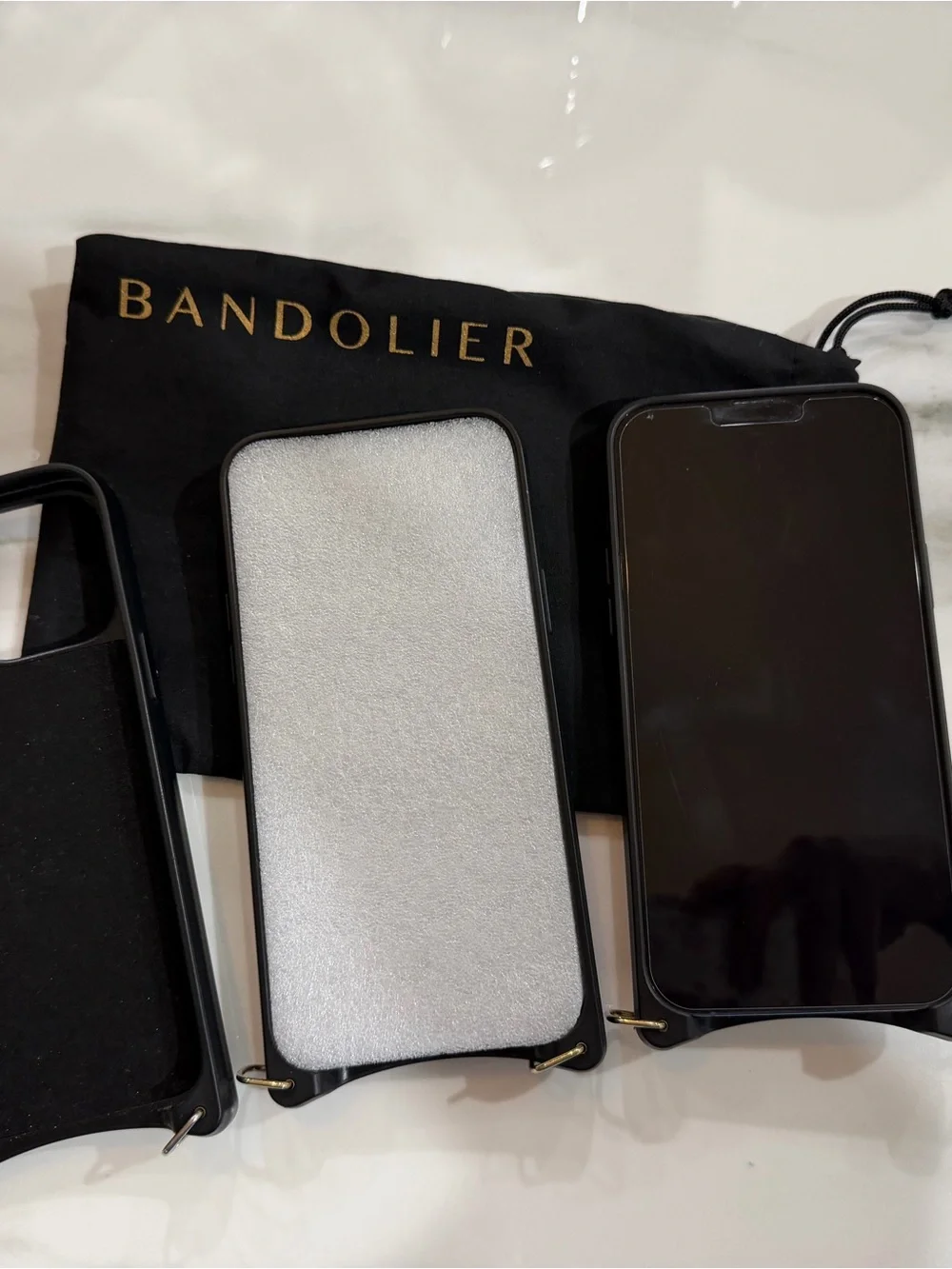 iPhone 13 Pro Max and 3 Bandolier Leather Card Phone Cases